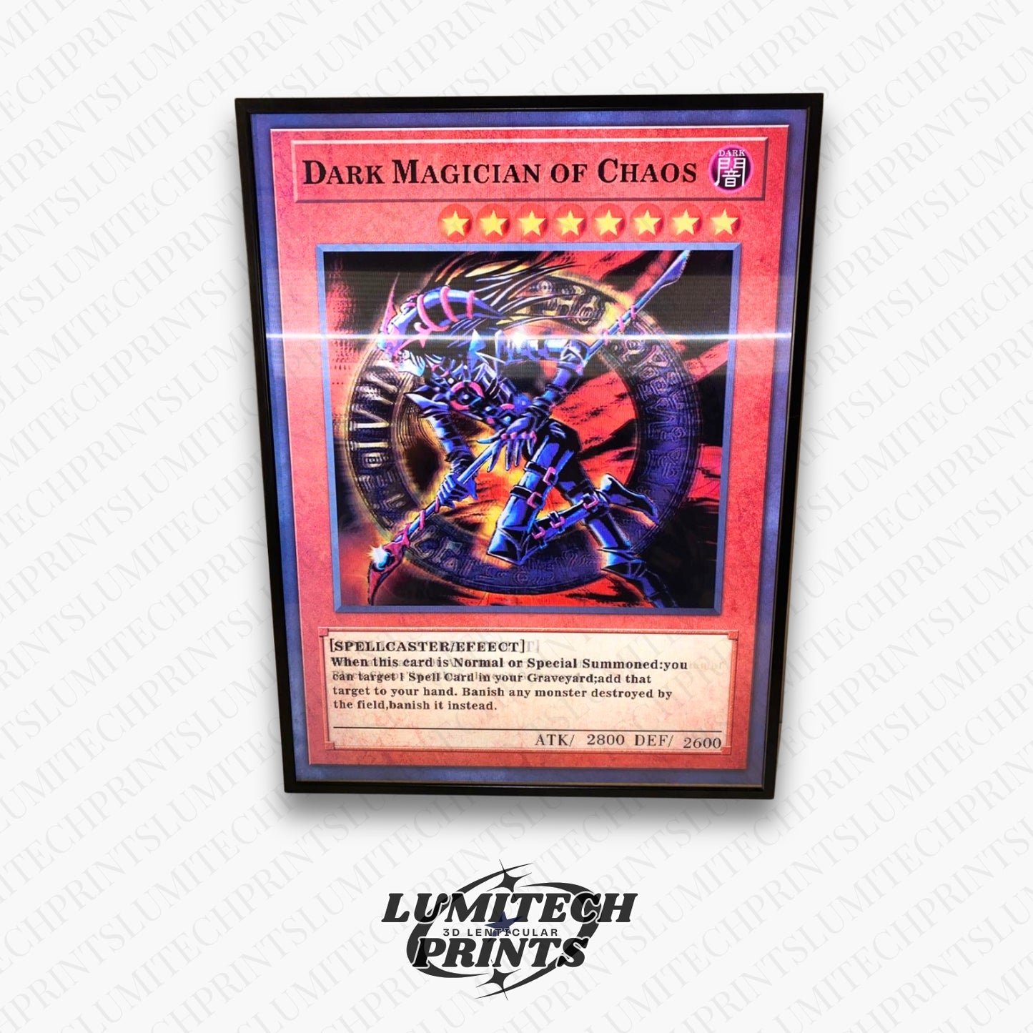 Yu-Gi-Oh 3D lenticular poster - Dark Magician of Chaos close-up - premium lenticular print 30x40cm